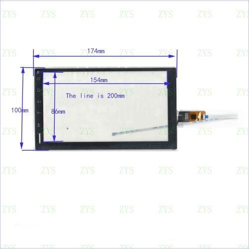 ZhiYuSun STC-911 NEW 7inch 174mm*100mm Touch sensor panel 6 use GPS DVD GT911 overlay The lines is 200mm