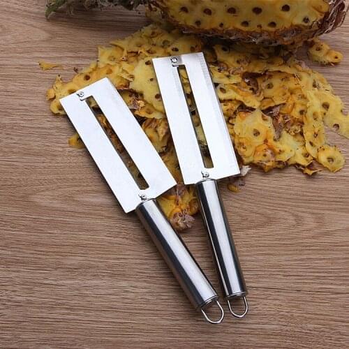 Stainless steel sugarcane peeler fruit and vegetable peeler fish scale planer steel handle pineapple peeler pineapple peeler