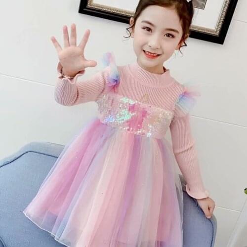 Dress For New Year 2021 Baby Clothes easter dress for girls Elegant Costume Teenagers Net yarn Clothing Wedding Party Costumes