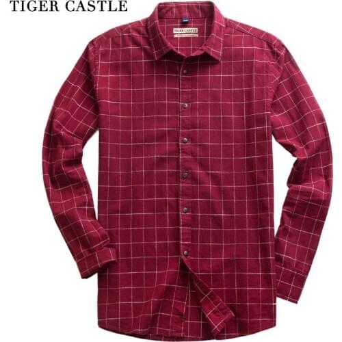 Brand Mens 100% Cotton Plaid Shirt Long Sleeve Regular Fit Blouse Men Spring Autumn High Quality Dress Shirts Camisa Masculina