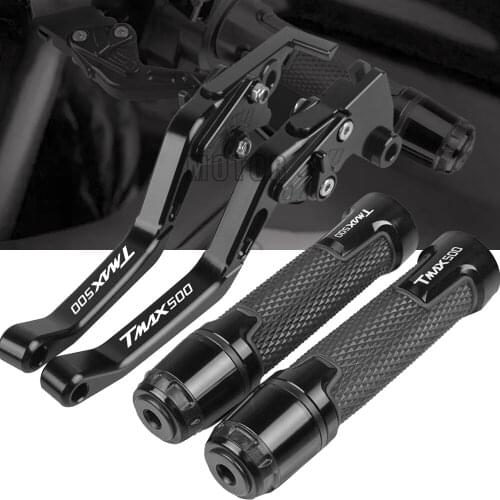 Motorcycle Scooters Brake Clutch Levers Handlebar Handle Grips For YAMAHA TMAX500 TMax T MAX 500 2001-2007 2006 2005 2004 2003