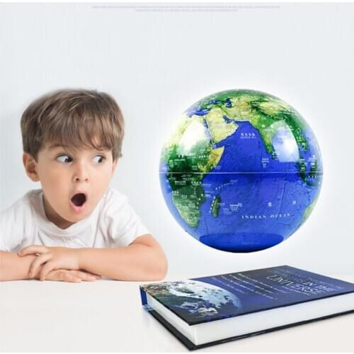 Living room touch light-emitting Globe desk lamp self rotating globe office table decoration creative gift suspension 3D Globe