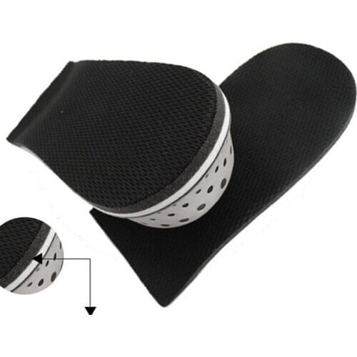 1Pair 2.3CM Unisex Shoe Insole Heel Lift Insert Shoe Pad Taller Insole Height Increase Insoles