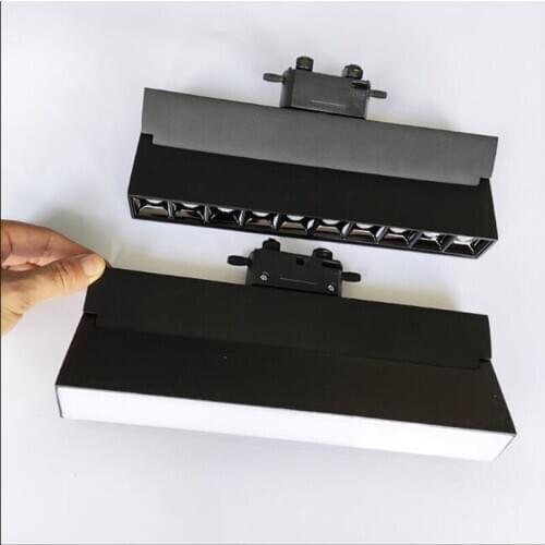 Indoor Lighting 20W LED Track Light Rail Spotlight 20W Ceiling Lamp Floodlight for Clothing Shoes Shop Stores Dimmable Aluminum