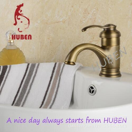Tiger Ben antique basin mixer taps European washbasin Full copper basin hot and cold taps Retro