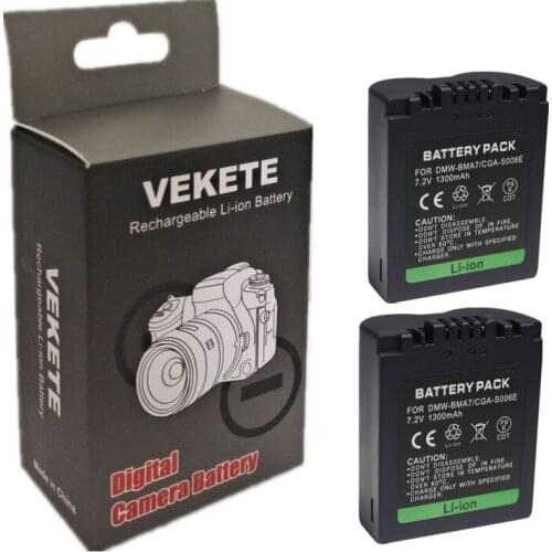 2pcs CGA-S006 DMW-BMA7 Battery +LCD Dual USB Charger for Panasonic Lumix DMC-FZ7 DMC-FZ8 DMC-FZ18 DMC-FZ28 FZ30 FZ35 FZ38 FZ50