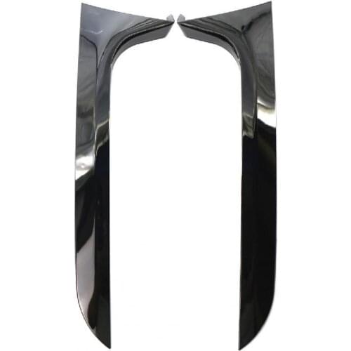 2Pcs Car Rear Window Splitter Decorative Bright Black Rear Window Side Spoiler Auto Accessories for Audi A6 C7 Avant 12-18