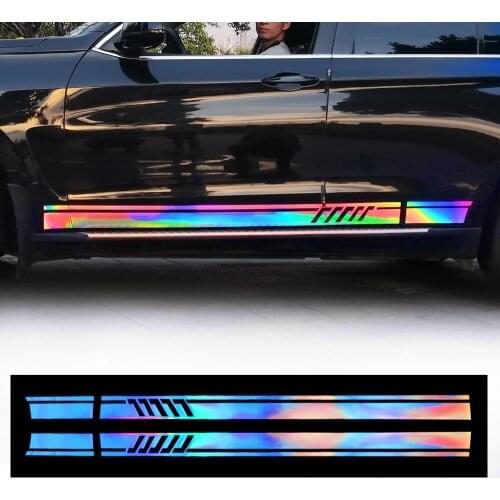 2PC PVC Car Reflective Sticker For Peugeot 508 207 307 407 3008 206 2008 208 sw 308 107 301 408 5008 4008 Rifter Traveller RCZ