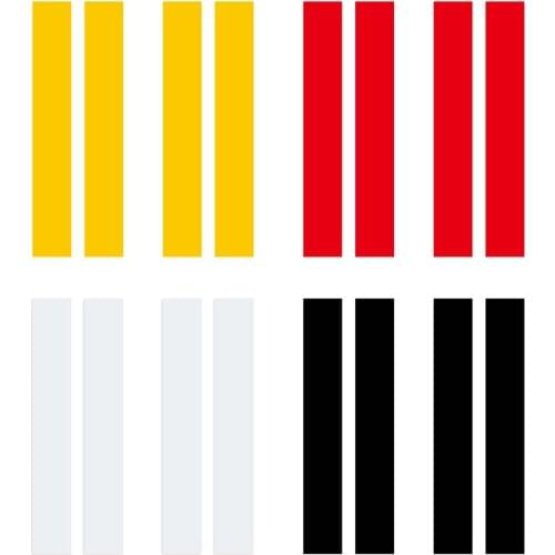 2Pcs Car Stickers Reflective Strips Film For Car Auto Fender Wheel Brows Decal Warning Reflector Strips Car Exterior Accessories