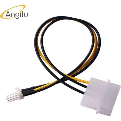 Angitu 5pcs/lot D Type 3Pin Fan/PWM to 4Pin Cables Motherboard CPU 3P to 4p Molex/IDE Power Supply Interface Convert Cable