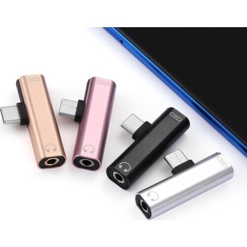 1PC USB Type C to 3.5mm Headphone Jack Adapter AUX Cable Audio Convertor for Samsung S10 S9 Huawei Mate20 Cellphone Accesories