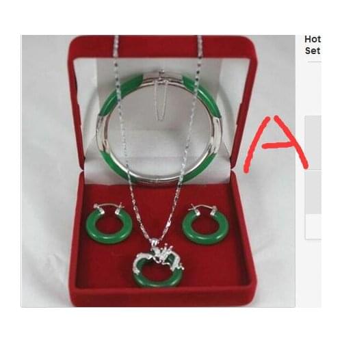FREE SHIPPING Latest ! Fashion jewelry light green red purple necklace pendants, earrings , bracelets Set 5.23