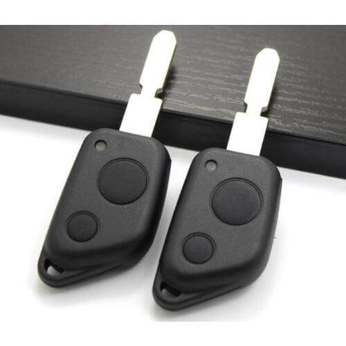 Free Shipping !2 Button Replacement Remote Key Shell Case For PEUGEOT 306 406 With Uncut New Blade