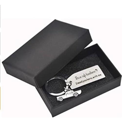 Drive Safe Keychains Party Favor Pendant I Need You Here with Me Keyring or Trucker Dad Husband Boyfriend 20pcs/lot