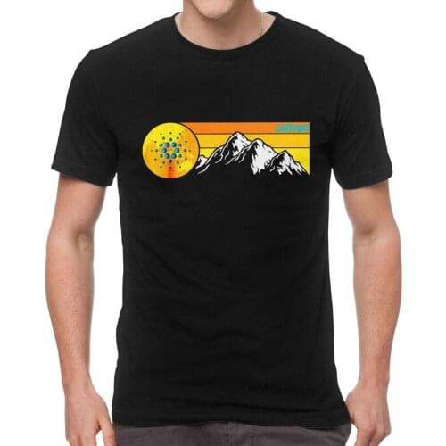 Cardano T-shirt Men Streetwear T Shirts Short Sleeve Bitcoin Crypto Coin Cryptocurrency Trader Tshirt Cotton Tee Tops Clothes