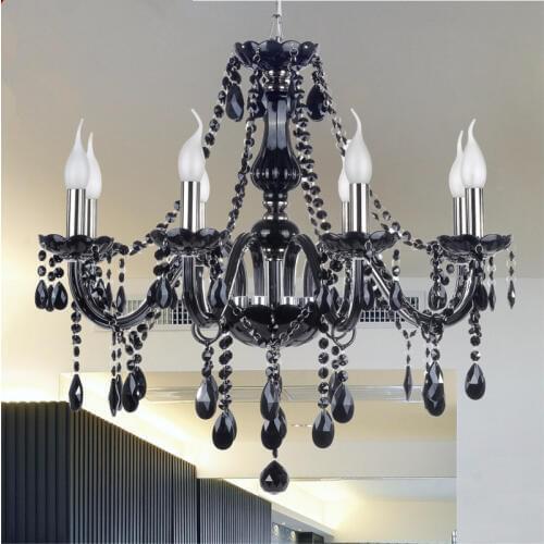 Black vintage chandelier Lighting Bedroom Hallway Kitchen Chandelier luster crystal Loft Retro Home Decor vintage chandelier