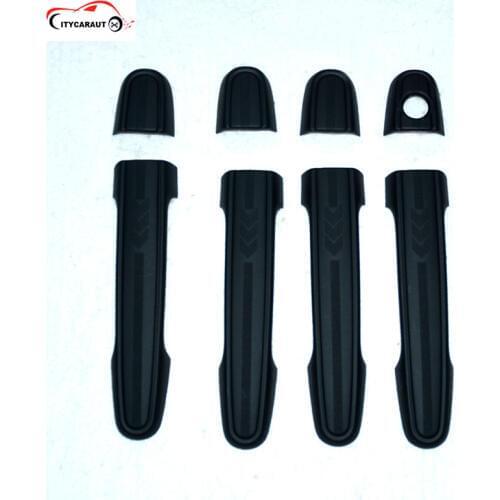 CITYCARAUTO Free Shiping black handle cover for 2005-2014 for hilux vigo handle trim door handle cover ABS black cover for VIGO