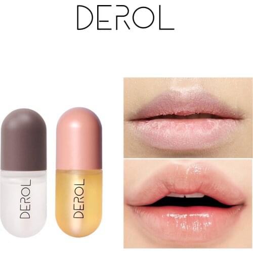 DEROL Lip Plumper Lip Plumping Liquid Lip Gloss Hydrating Moisturizing Clear Lip Serum Tingling Lip Plumper Fuller And Maximizer