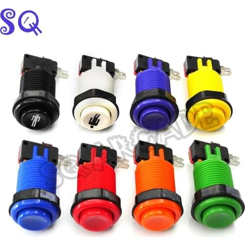 Happ Arcade Multicade Push Buttons Durable Jamma Game Switch Durable 8 clolors orange purple 1pc free shipping