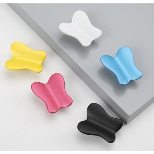 KK&FING Fashion Butterfly Drawer Handles Childrens Room Bedroom Zinc Alloy Cabinet Knobs and Handles Furniture Handle Hardware