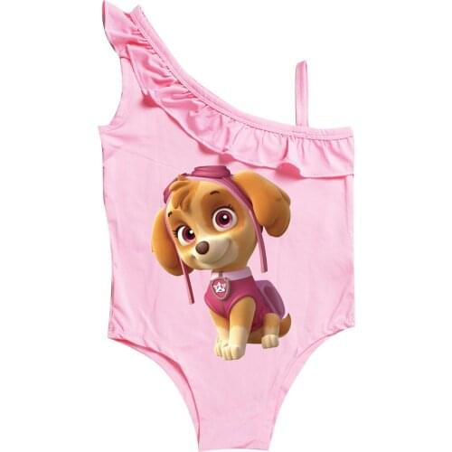 PAW PATROL Bathing Suit Girls Baby Toddler One Piece Swimsuit Cute Beach Wear Kids Swimwear Bow Girls Bikini Beach Wear