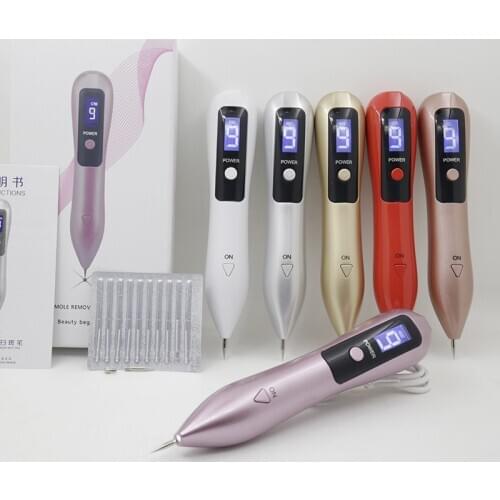 9 level LED Laser Plasma Pen Health Skin Care Point Pen Face Mole Removal Dark Spot Remove Pen Skin Wart Tag Tattoo Removal Tool