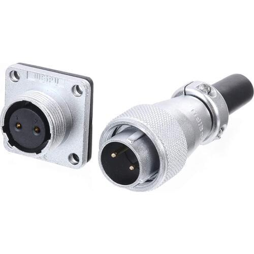 M16 Waterproof Industrial Medical Aviation Connector Metal Shell Male Plug Female Socket Panel Mounts 2 3 4 5 7 9 10 Pin Adapter