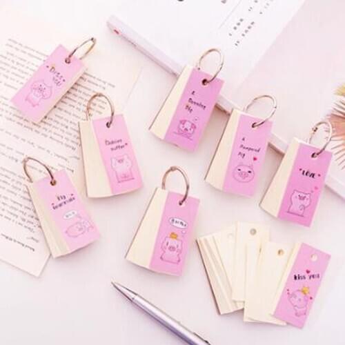 Piglet Planner Cute Pocket Book Stationery Pocket Planner Notepad Poket Books Flip Book kawaii Mini Agenda Student Planners
