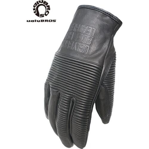 Uglybros moto gloves Sheepskin motorbike gloves Men Motorcycle Gloves for Halley Gloves guantes moto Outdoor riding gloves