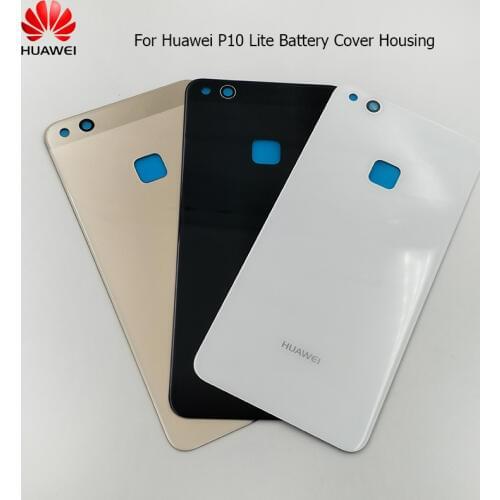 Original Huawei P10 Lite Battery Back Cover Door Housing Replacement Rear Phone Protection Cover For P10 Lite + Adhesive Stick