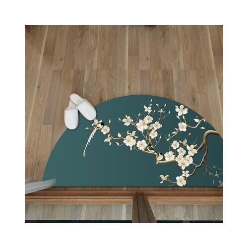 Chinese Style Semicircular Carpet Creative Personality Doormat Decoration