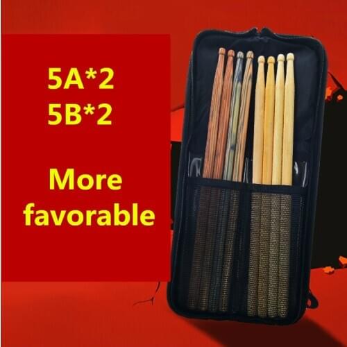 Recommended Colorful Bamboo Drumstick Bag Case 5B 5A Drum Kit High Quality Color Export Accessories Parts More Many Pro Musical