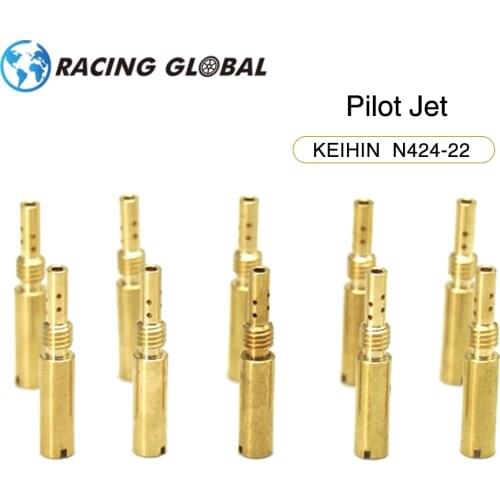 AlCON-Racing 10pcs/set Carburetor Nozzle #32-#80 Pilot Jet M5 5mm Slow Idle Jet Thread Replacement Injector Nozzle For KEIHIN