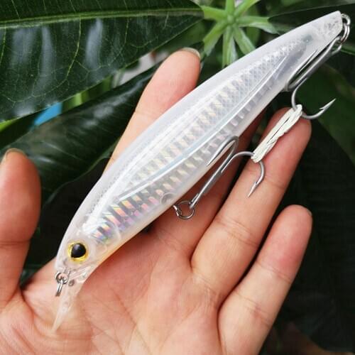 SWOLFY 3pcs Minnow Fishing Lure 115mm 22g Floating 2.5m Artificial Hard Bait Bass Wobblers Lures Crankbait Pike fishing tackle