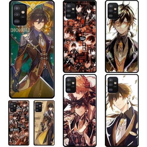 Zhongli Genshin Impact Case For Samsung A51 A71 A41 A31 A11 A21S A20e A21S A10 A20S A40 A50 A70 A12 A32 A52 A72