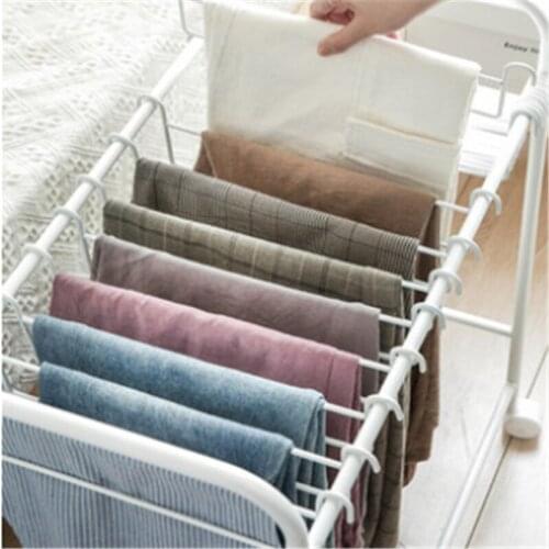2021 Hot sale Pants Storage Rack Floor-to-ceiling Movable Multifunctional Pants Hanger Household Hanging Pants Hanger