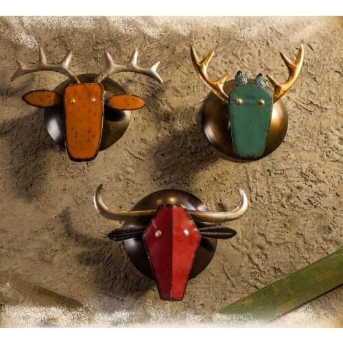 Vintage decorative animal head wall decorations ornaments deer head wall hanging home decors /Home Decoration Crafts