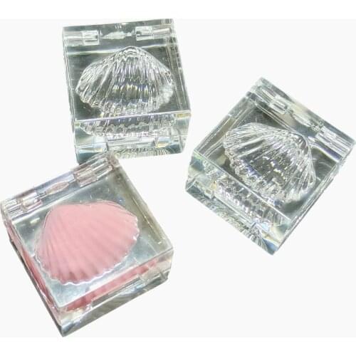 10/20/30/50pcs Cute Shell Square Transparent Empty Eyeshadow Case 5g Clear Eye Shadow Compacts Container Lipstick Storage Box