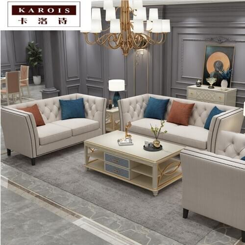 KAROIS DY8302 American Solid Wood Coffee Table, Living Room Furniture, Multifunctional Locker Coffee Table new arrival