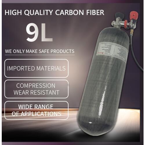 AC109301 Cylinder Pcp Air Rifle /Air Gun 9L 300Bar CE Valve Scuba Diving Cylinder Pcp Airforce Condor Carbon Fiber Tank Acecare