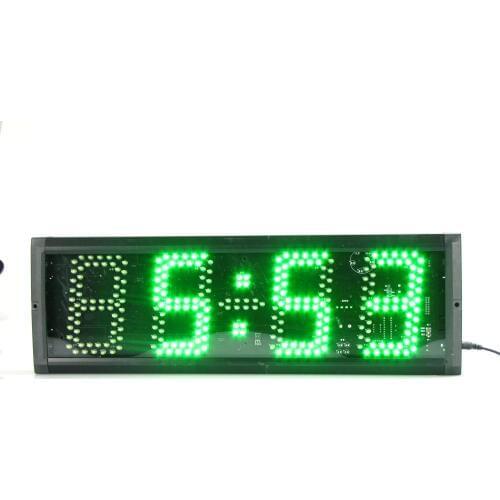 Fedex Free Shipping led digital electronic green large screen Green Digits remote control stopwatch