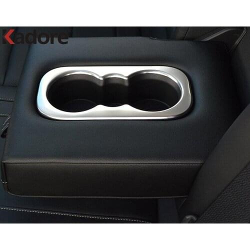 For Renault Koleos 2016 2017 2018 2019 Matte Rear Water Cup Holder Decorative Frame Sticker Cover Trim Car Styling Accessories