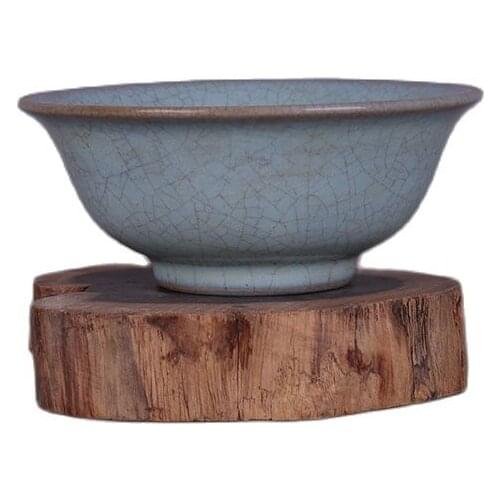 China Jingdezhen imitation song Ruyao Tianqing glaze slice bowl