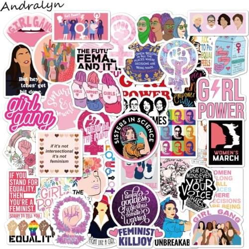 10/50Pcs/set Feminism cartoon Forced Girl Graffiti stickers For Bicycle Skateboard Snowboard Laptop Luggage Phone motorcycle TOY