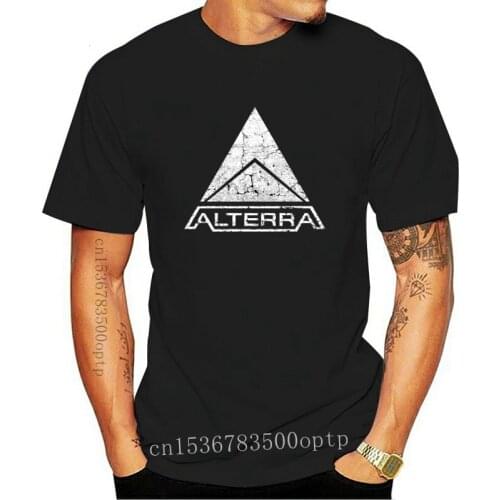 New Printed Funny Alterra Logo Subnautica White Mens T-Shirt womens tshirt