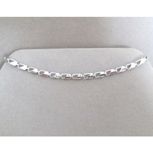 Wholesale 5pcs lot Thin 2.5mm Stainless Steel Charming Flat Chain Link Bracelet For Women Girls Jewelry 8