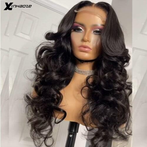 Body Wave 250% Density Lace Front Human Hair Wig 13x4 Transparent Lace Wigs For Women 4x4 Lace Closure Wig With Baby Hair