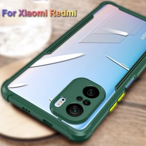 LOVECOM Shockproof Clear Case For Xiaomi Redmi Note 10 9 8 10S 9S Mi 11 Lite 10T Pro POCO X3 Pro F3 M3 Camera Protection Cover