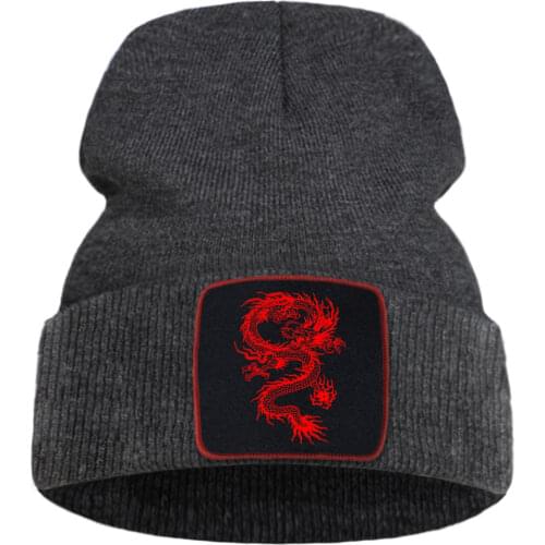 Hat Cobra Kai Print Winter Warm Women Winter Hat Outdoor Casual Ski Man Knit Hats Sofe Cotoon Beanie For Teens