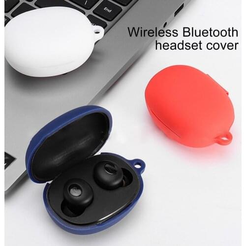 Silicone Earphone Cases For Realme Buds Q TWS Wireless Earphone Cover Protective Case For Realme Buds Q TWS Case With Hook
